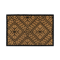 Wycieraczka z włókna kokosowego Ikat Black and Natural 600 x 900 mm