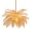 Lampa wisząca EMU 100 cm - pióra beżowe