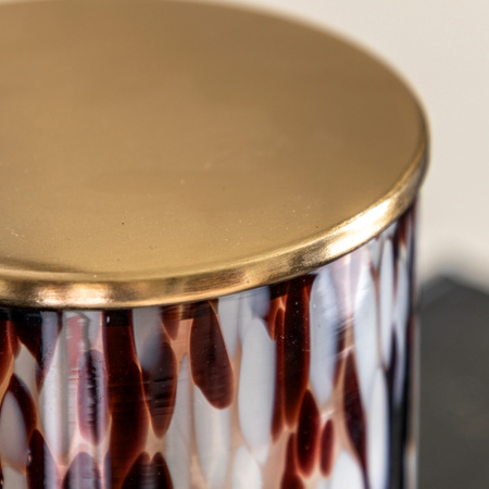 Confetti Candle Brown Large Peony Musk