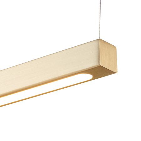 Lampa wisząca BEAM-120 LED - złota oprawa liniowa