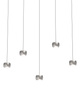 7039-503 Lampa wisząca piątka QUIBERON nikiel szampański