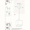 Lampa wisząca QUAD 1 czarny