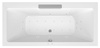 CASCATA wanna z hydromasażem, 185x85x45cm, kaskada ze stali nierdz., Active Hydro-Air, chrom