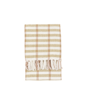 Arvo Grid Woven Throw Green / Rust 1300x1700mm