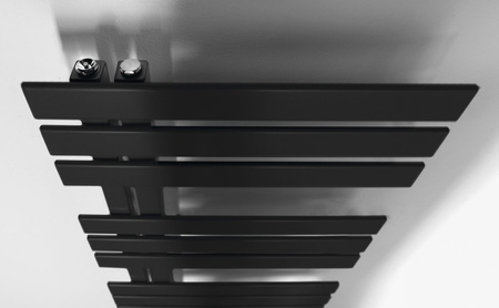 SILVANA grzejnik łazienkowy 500x1236 mm, czarny mat