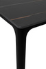 Stół SLIM 180x90 czarny - ceramiczny      marmur, aluminium
