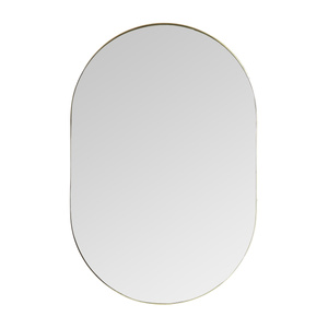 Lustro Hurston Elipse w kolorze szampańskim 600 x 30 x 900 mm