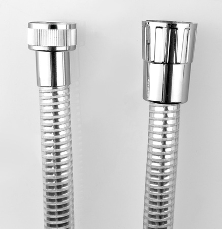 LASER wąż prysznicowy plastikowy, 200cm, chrom/biały