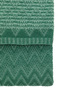 Nalu Knitted Herringbone Throw Green 1300x1700mm