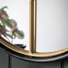 Okrągłe lustro Rocca Gold 600 x 30 x 600 mm