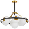 NOWOCZESNA LAMPA WISZĄCA CZARNO-ZŁOTA DONZANO W7