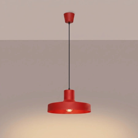 Lampa wisząca BILO czerwona