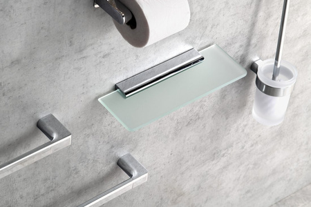 Półka 300x100x8mm, szkło mleczne