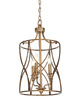LAMPA SUFITOWA ART DECO MOSIĘŻNA ELMONT W3