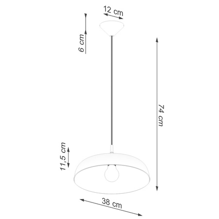 Lampa wisząca GINA beżowa