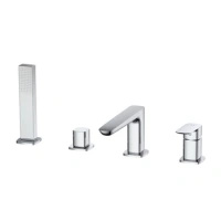 Bateria wannowa 4-otworowa, chrom