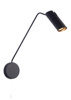 Futuro 1 kinkiet czarny z wysięgnikiem LP-17001/1WL BK