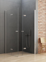 KABINA NEW SOLEO PROSTOKĄTNA U 100x80x195 CZYSTE 6mm ACTIVE SHIELD