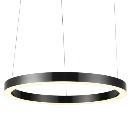 Lampa wisząca CIRCLE 80 cm - LED, ring tytanowy