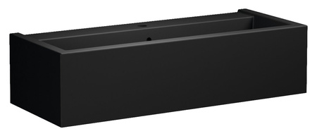 KANAAL umywalka ceramiczna 100x40cm, czarny mat