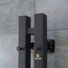 Elektryczny grzejnik łazienkowy Silhouette Quadro 90х1500 Sensor prawa, czarny
