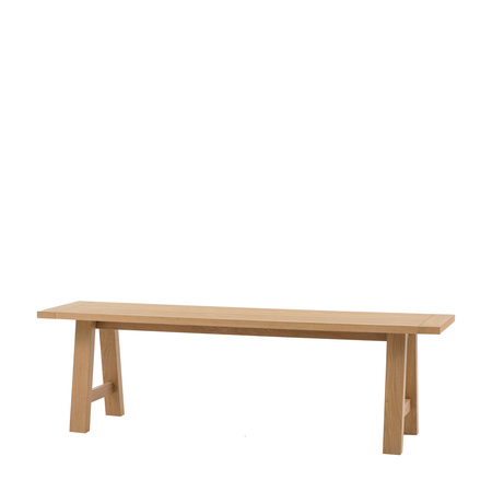 Eton Trestle Dining Bench Natural 1500x380x450mm