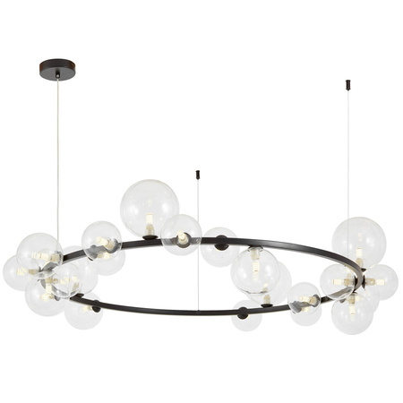 NOWOCZESNA LAMPA WISZĄCA CZARNA MERIDO W24