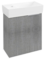 LATUS IX szafka umywalkowa 44x50x22cm, dąb srebrny