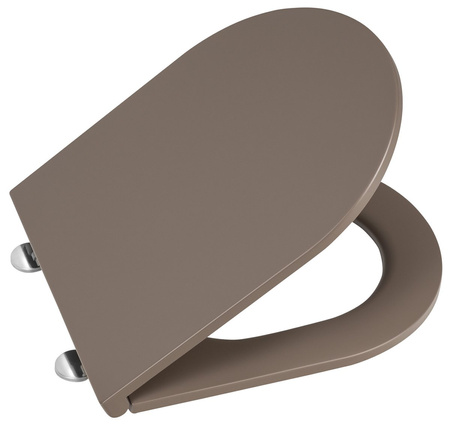 INFINITY Deska WC SLIM, Soft Close, Easy Take, brązowy