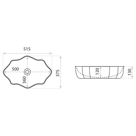 Umywalka nablatowa Selena