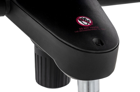 Fotel biurowy LOUNGE BUSINESS czarny - sklejka orzech, skóra naturalna, stal polerowana