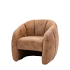 Atella Tub Chair Antique Tan Leather 780x810x740mm
