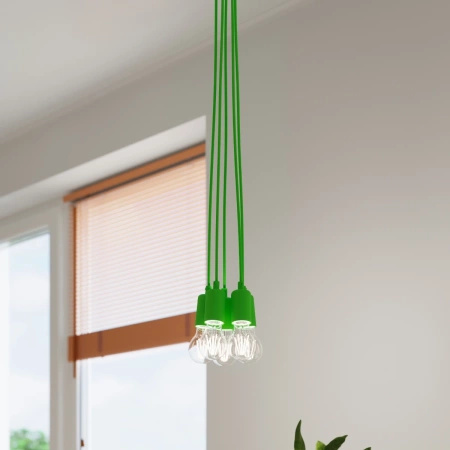 Lampa wisząca DIEGO 5 zielony
