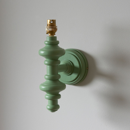 Carnaby Wall Light Fitting Satin Cotswold Green