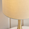 Piccadilly Table Lamp Brass & Taupe