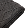 Chenille Cable Throw Grey 1300x1700mm
