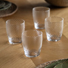 Swirl Tumbler Glass Clear (4pk) 85x85x97mm