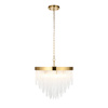 Anistoria 5 Pendant Light Brushed Aged Brass