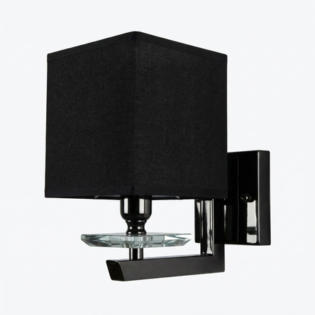 LAMPA ŚCIENNA KINKIET Z CZARNYMI ABAŻURAMI FIANELO W1