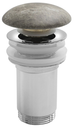 Korek umywalkowy 5/4“, klik-klak, grzybek ceramiczny, 10-50mm, breccia marmor