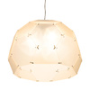 Lampa wisząca DOME nowoczesna, geometryczna z chromowanymi detalami 80 cm