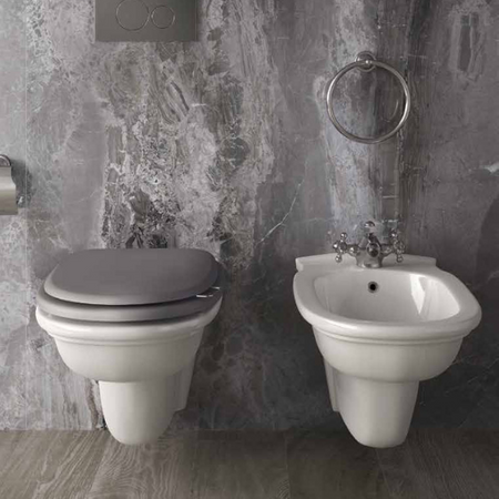 WASHINGTON Bidet podwieszany 56x36 cm biały połysk