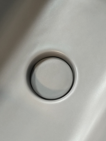 Vitruvit MINIMAL ceramiczna umywalka nablatowa prostokątna 40 x 25 cm Quartz mat z korkiem klik klak Quartz mat (wyprzedaż ekspozycyjna)