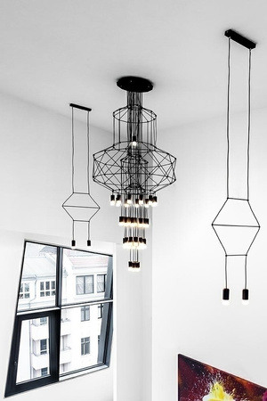 MOOSEE lampa wisząca FLUSSO 43 czarna