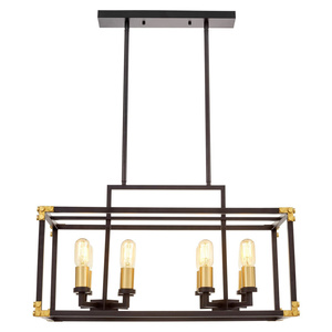 LAMPA WISZĄCA LOFT CZARNO-MOSIĘŻNA WALDORF W8