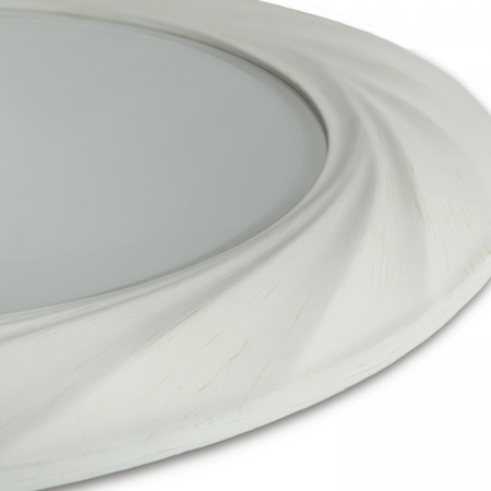 Barley Twist Mirror Off White 700x30x700mm