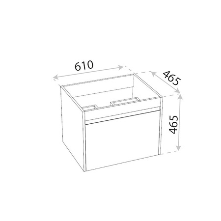 Szafka wisząca DSM Provo Wood 60
