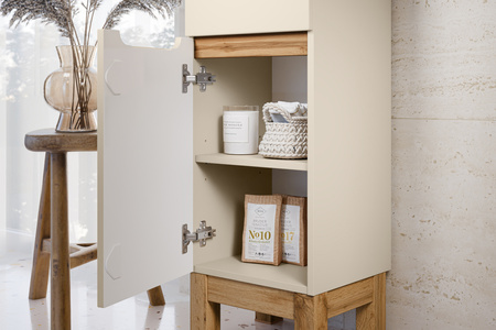 Szafka wysoka 2 drzwi 1 szuflada