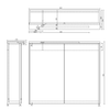 KAWA STRIP szafka z lustrem, oświetlenie LED 80x70x22cm, dąb emporio