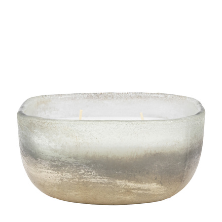 Mercury Candle White/Silver Large Amber & Lily